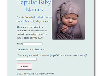 Baby Names Box.